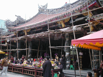  the front side of the main hall