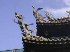 Decorations of the roof(Dragon and Phoenix)