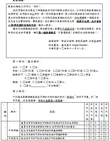 發放問卷與回收問卷