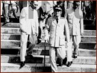 President Chiang Kai-shek walking out of Martyrs Shrine after Autumn National Memorial on Sep. 3rd, 1961