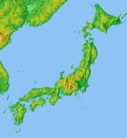 日本群島位置圖