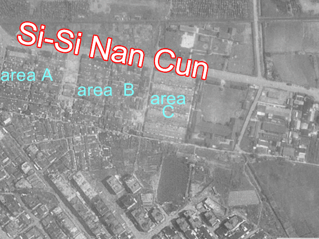 Schema of the divided three areas A, B, and C of the 44th South Village